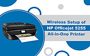 Wireless Setup of HP Officejet 5255 All-in-One Printer