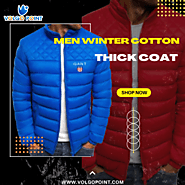 Men Winter Cotton Thick Coat