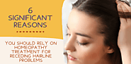 Why You Should Rely On Homeopathy Treatment For Receding Hairline Problems?
