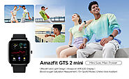 Amazfit GTS2 Mini Smart Watch with 1.55" AMOLED Display, SpO2 Level Measurement, 14 Days' Battery Life, 70+ Sports Mo...