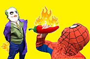 Spiderman cartoon, Spideman vs Joker, Hot Powder, Real Life Superhero Battle Fun