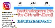 Best bio for Instagram for girls with emoji | Trendy + Stylish Instagram bio for girls 2021 | bioDtells