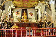 The ancient Buddha Statues inside