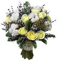 Buy Snowy Christmas Bouquet by the Flower Box