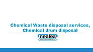 Chemical Waste disposal services, Chemical drum disposal