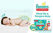 Buy Pampers All round Protection Pants, Extra Large size baby diapers (XL) 56 Count, Anti Rash diapers, Lotion with A...