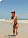 A Strong Girl on the Beach
