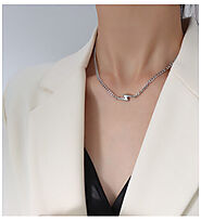 Opt for Healthier Paperclip Choker Necklace