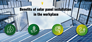 Infographic - Benefits of solar panel installation in the workplace