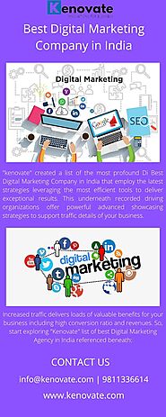 Best Digital Marketing Company in India {Update} Kenovate