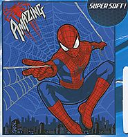 Marvel Amazing Spiderman Plush Fleece Throw Blanket