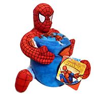 Marvel Spiderman Plush Pillow & Throw Gift Set