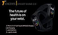 Tokdis Smart Band 2.3 – Fitness Band, 1.1-inch Color Display, USB Charging, 3 Days Battery Life, Activity Tracker, Me...