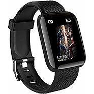SHOPTOSHOP Smart Band Fitness Tracker Watch Heart Rate with Activity Tracker Steps Counter Heart Rate Monitor 1.3 Inc...