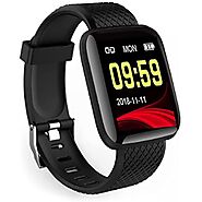 Meya Happy D116 Plus Bluetooth Smart Fitness Band Watch with Heart Rate Activity Tracker Waterproof Body, Step and Ca...