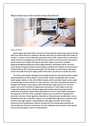 What is Enterprise SEO and how does that work | edocr