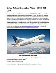 United Airlines Reservations Number +1(855)-938-1339 by Bookyourseats - Issuu