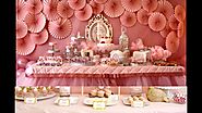 Baby girl birthday party themes decorations at home
