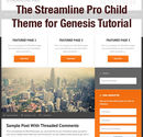The Streamline Pro Child Theme for Genesis Tutorial