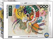 Kandinsky Dominant Curve 1000 Piece Puzzle - Quick Ship - Puzzlicious.com