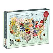 Wendy Gold USA State Flowers 1000 Piece Puzzle - Quick Ship - Puzzlicious.com