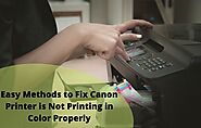 Easy Methods to Fix Canon Printer is Not Printing in Color Properly