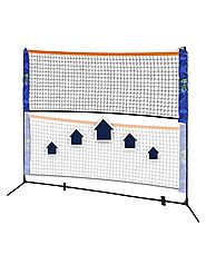 Get the Portable Badminton Net Stand for kids