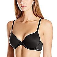 Calvin Klein Women's Perfectly Fit Lightly Lined Memory Touch T-Shirt Bra, Black, 34B