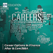 What are the Best career opportunities In Finance after BCom/BBA