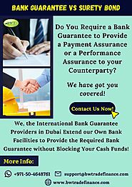 Infographics: Bank Guarantee vs Surety Bond – BG Providers in Dubai