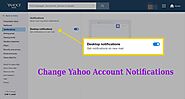 Change Yahoo Account Notifications