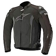 Alpinestars Men's T-Missile Air Motorcycle Jacket Tech-Air Compatible, Black/Black, Large