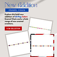 Introducing our latest collection of enamel chains inspired by the vibrant colors of the US Flag—perfect for adding a...