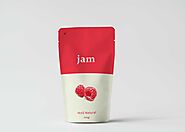 Jimmy Fruit Jam Pouch Mockup - Freebies Mockup