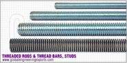 thread rod, threaded rods manufacturers, thread bars india, strut spring channel nuts, hex nut bolts fasteners export...