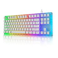 Womier K87 Mechanical Gaming Keyboard Gateron Switch TKL Hot Swappable Keyboard Partitioned RGB Backlit Compact 87 Ke...