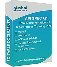 Website at https://www.globalmanagergroup.com/Products/API-Q1-documents-manual-templates-checklist.htm