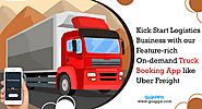 Uber for Freight Clone App - A feature-rich app for Trucks and Logistics Business