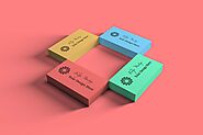 Color Full Business Card Mockups | PSD Mockup | Free Mockup