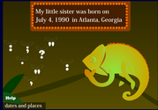 Sheppard Software's Comma Chameleon game: Learn about basic punctuation!