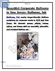 Awesome Corporate Balloons in New Jersey - Balloons, Ink