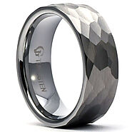 Gaboni Jewelers - Discover ATLAS Silver Tungsten Ring for Mens.
