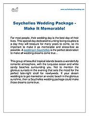 Seychelles Wedding Package - Make It Memorable!