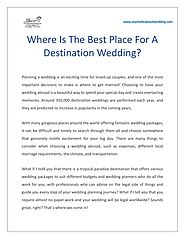 Where Is The Best Place For A Destination Wedding?