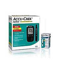 Order Accu Chek Active Blood Glucose Meter Kit with Test Strips | TabletShablet