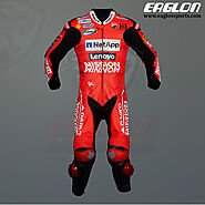 Andrea Dovizioso Ducati MotoGP 2019 Leather Race Suit - Eaglon Sports