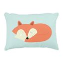 Sleepy Red Fox Accent Pillow