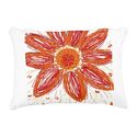 Red Flower Accent Pillow