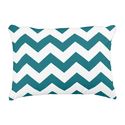 Classic Chevron ZigZag Pattern with Color Accent Accent Pillow