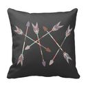 Arrow Stack Charcoal Pillow